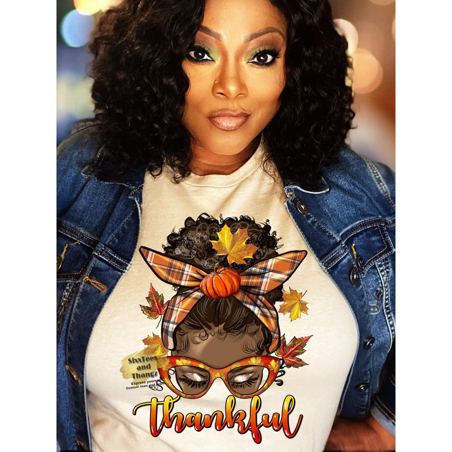 Messy Bun Thankful Tee